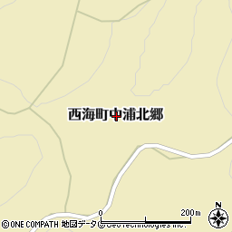 長崎県西海市西海町中浦北郷周辺の地図