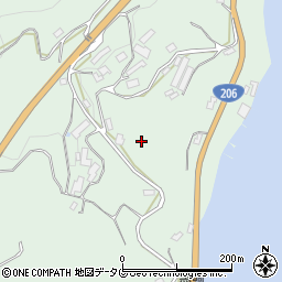 長崎県西海市西彼町八木原郷165周辺の地図