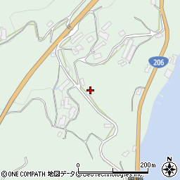 長崎県西海市西彼町八木原郷163周辺の地図