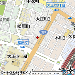 福岡県大牟田市大正町周辺の地図