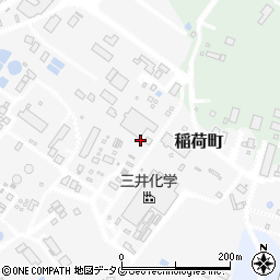 福岡県大牟田市稲荷町周辺の地図