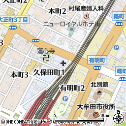 セブンイレブン大牟田久保田店周辺の地図