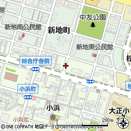 福岡県大牟田市小浜町1丁目周辺の地図