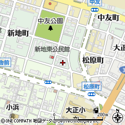福岡県大牟田市新地町16周辺の地図
