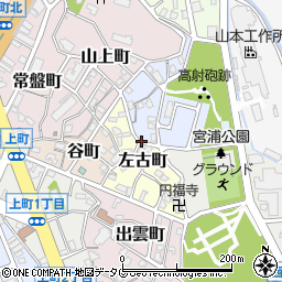 福岡県大牟田市一本町周辺の地図