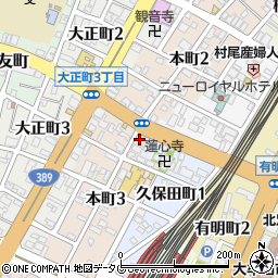 大牟田音楽学院周辺の地図