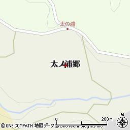 長崎県東彼杵町（東彼杵郡）太ノ浦郷周辺の地図