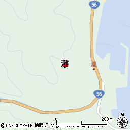 高知県幡多郡黒潮町灘周辺の地図