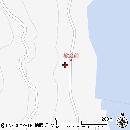 長崎県南松浦郡新上五島町網上郷645周辺の地図