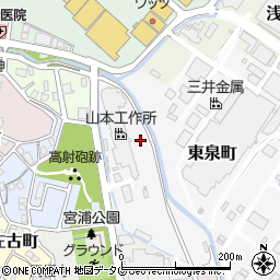 福岡県大牟田市東泉町周辺の地図