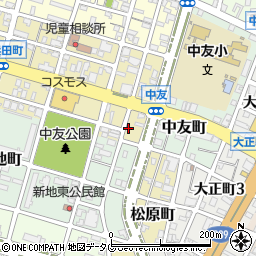 福岡県大牟田市西浜田町20-7周辺の地図