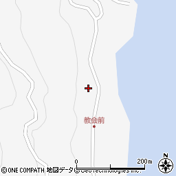 長崎県南松浦郡新上五島町網上郷651周辺の地図