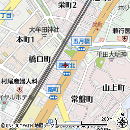 筑邦銀行大牟田支店 ＡＴＭ周辺の地図