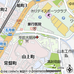 福岡県大牟田市泉町周辺の地図