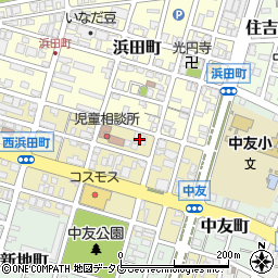 平岡電気大牟田倉庫周辺の地図