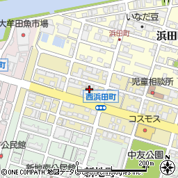 西浜田公民館周辺の地図