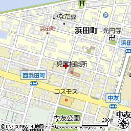 福岡県大牟田市西浜田町5-30周辺の地図