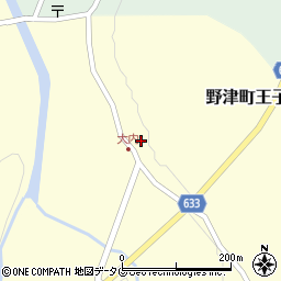 大分県臼杵市野津町大字王子153周辺の地図