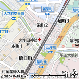 栄町市場蓮尾周辺の地図