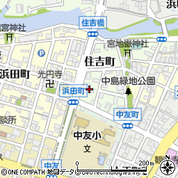 福岡県大牟田市住吉町3周辺の地図