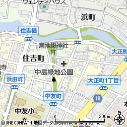 福岡県大牟田市中島町4周辺の地図
