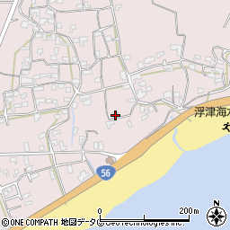 高知県幡多郡黒潮町浮鞭1956周辺の地図