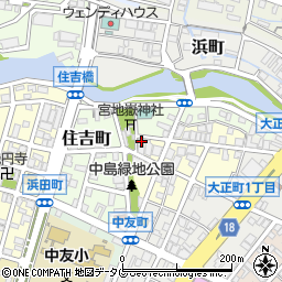 福岡県大牟田市中島町4-4周辺の地図