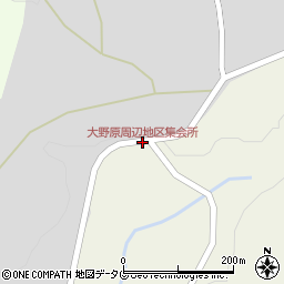 大野原周辺地区集会所周辺の地図