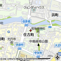 福岡県大牟田市住吉町1周辺の地図