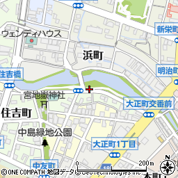 大牟田川公園周辺の地図