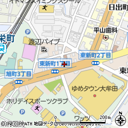 エイブルネットワーク　大牟田店周辺の地図