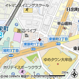 大牟田旭町郵便局周辺の地図