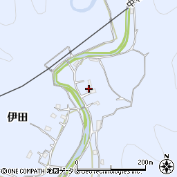 高知県幡多郡黒潮町伊田2098周辺の地図