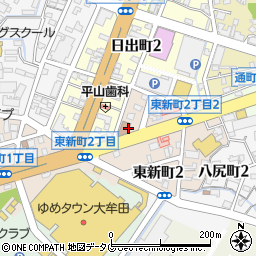 大牟田南関線周辺の地図