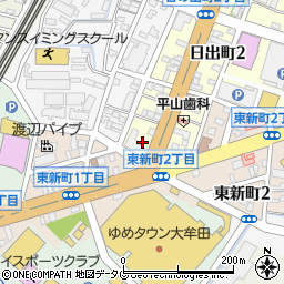 福岡県大牟田市日出町1丁目1周辺の地図