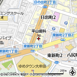 福岡県大牟田市日出町1丁目4周辺の地図