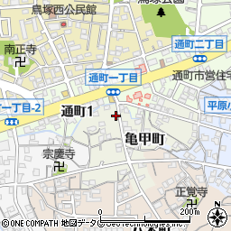 菊池米酒店周辺の地図