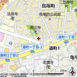 福岡県大牟田市鳥塚町20周辺の地図