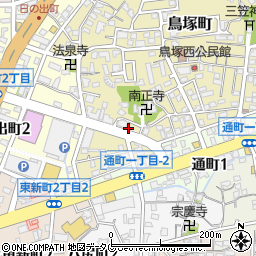 福岡県大牟田市鳥塚町22周辺の地図