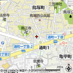 福岡県大牟田市鳥塚町19周辺の地図