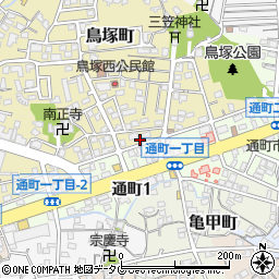 福岡県大牟田市鳥塚町15周辺の地図