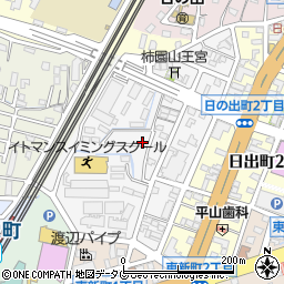 福岡県大牟田市柿園町周辺の地図
