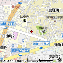 福岡県大牟田市鳥塚町3周辺の地図