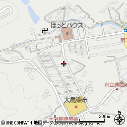 長崎県西海市大島町中央地区周辺の地図