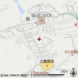 長崎県西海市大島町（中央地区）周辺の地図