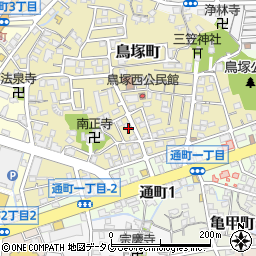 福岡県大牟田市鳥塚町17周辺の地図