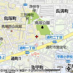 福岡県大牟田市鳥塚町13周辺の地図