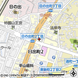 福岡県大牟田市日出町3丁目6周辺の地図