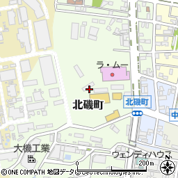 福岡県大牟田市北磯町周辺の地図