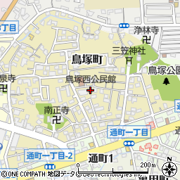 鳥塚西公民館周辺の地図
